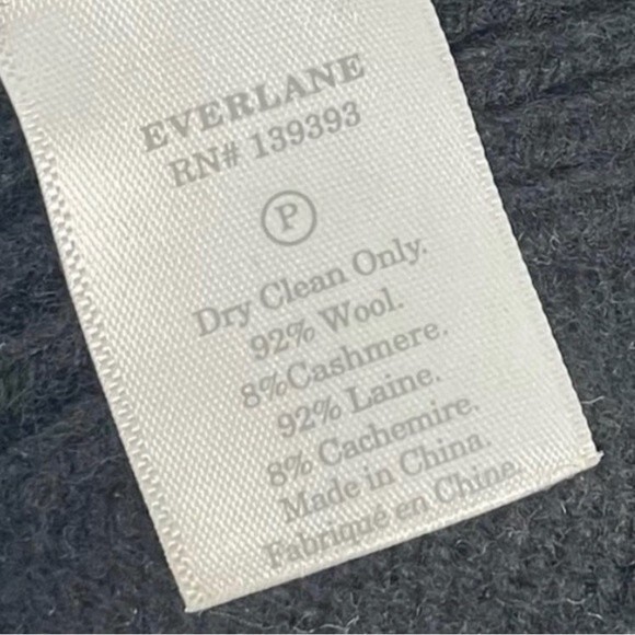 Everlane Black Cashmere Blend Long Button Front Cardigan Sweater Women’s XS - Picture 11 of 11